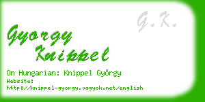 gyorgy knippel business card